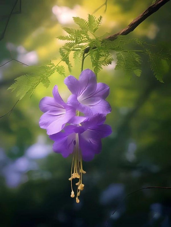 фиолетовые цветки