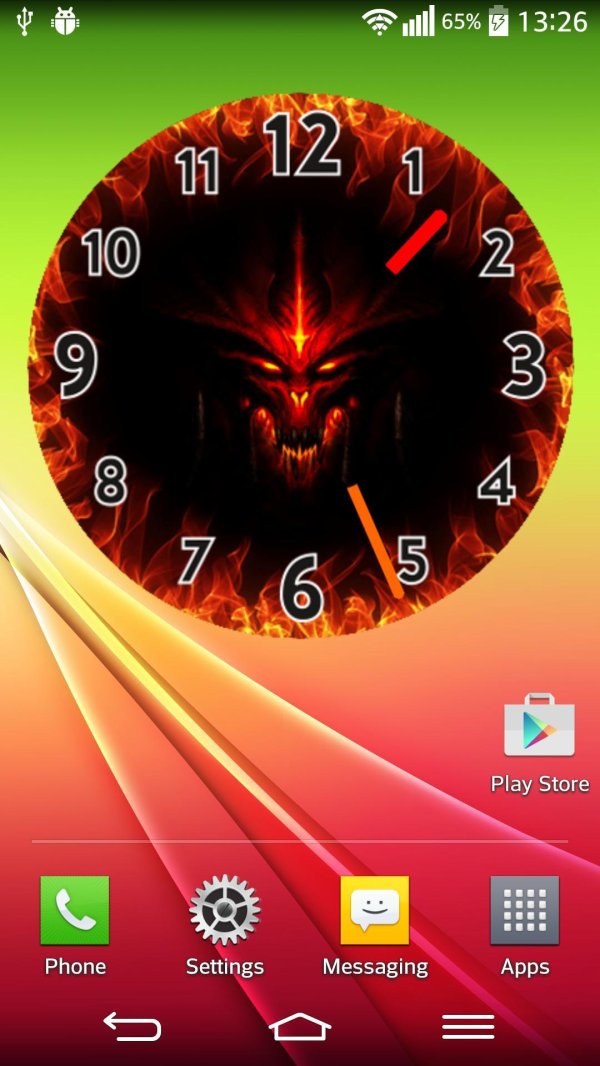 часы виджет