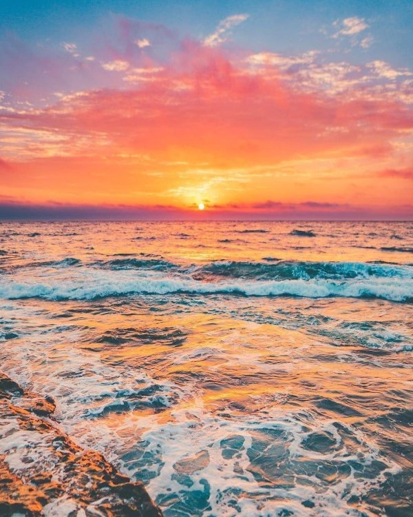 океан на закате