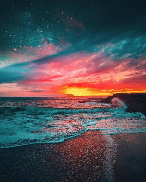 закат красивый