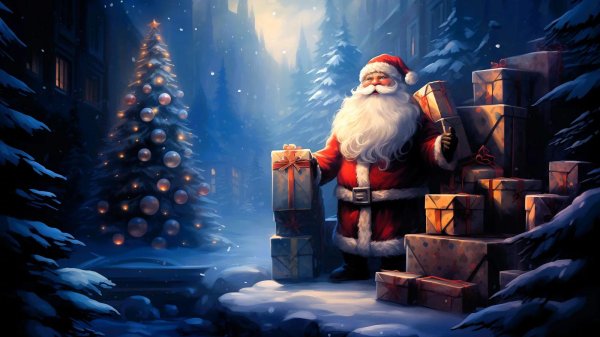 рождество санта