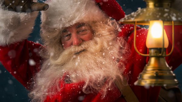 счастливый дед мороз