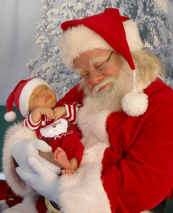 лицо деда мороза