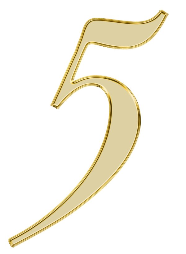 цифры золото