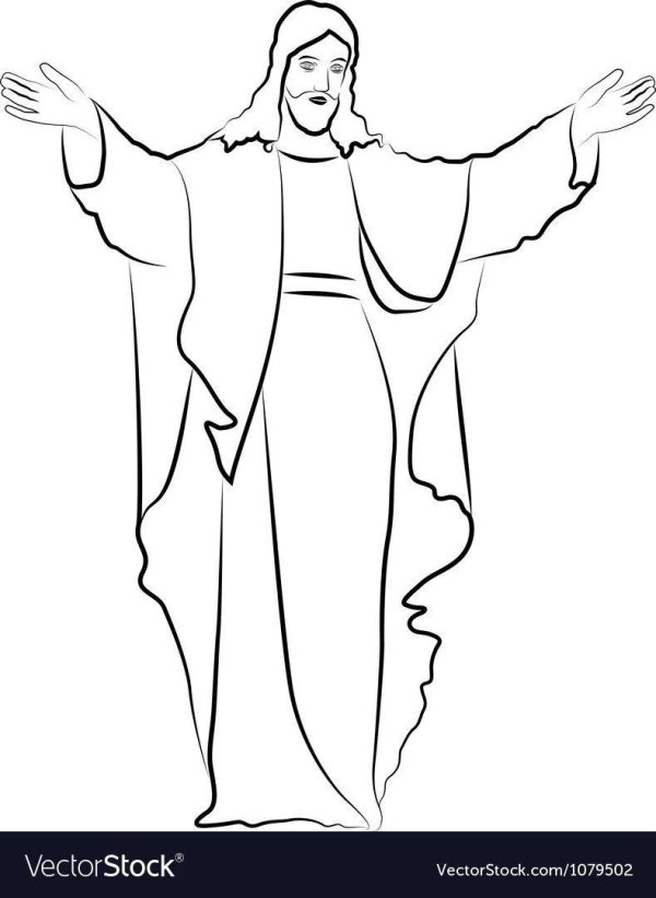 рисунок христа