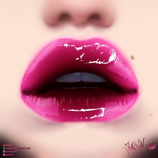 губы рисунки