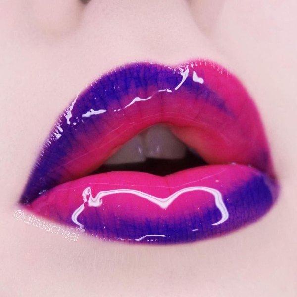 модный макияж губ