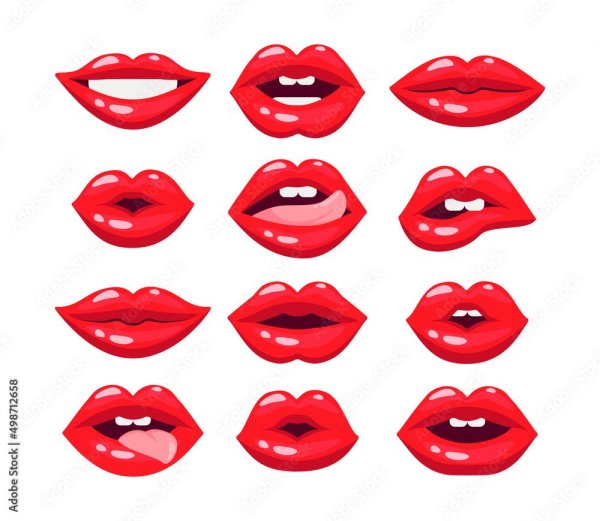 векторные губы