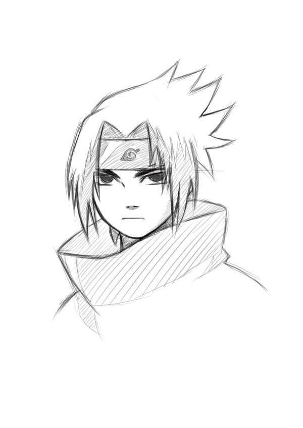 рисунки карандашом аниме наруто