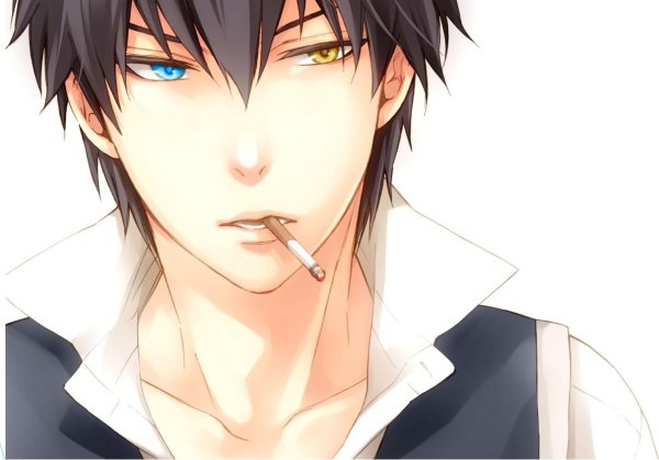 аниме лица парней