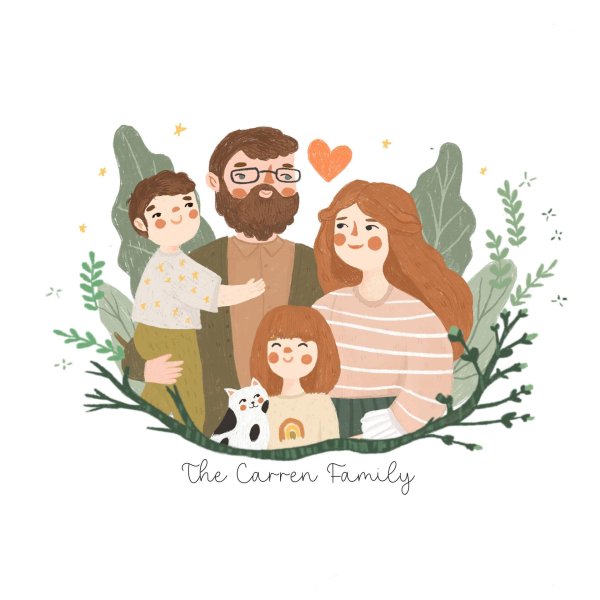 family illustration