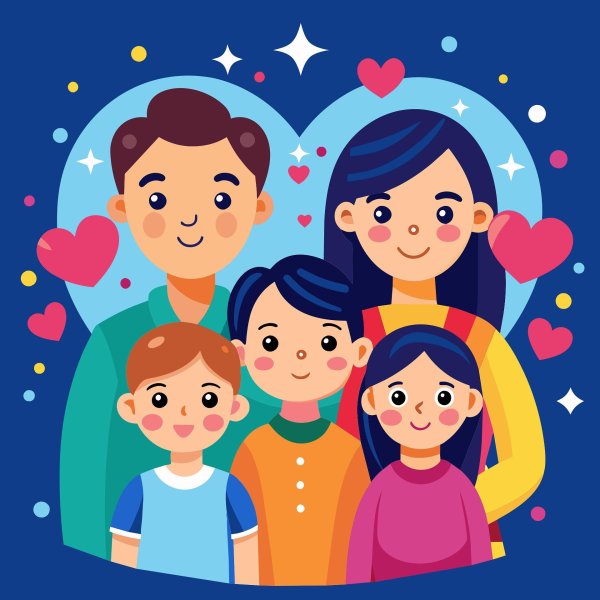иллюстрации семья