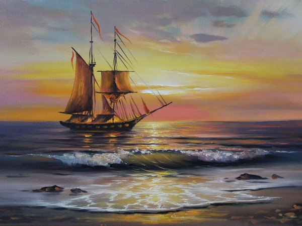 художник маринист james brereton