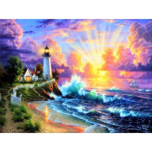 алмазная мозаика маяк