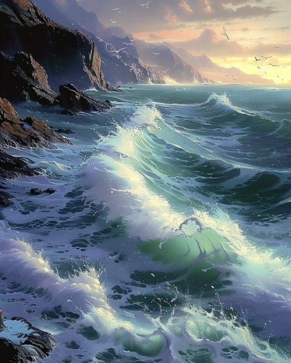 море картина маслом