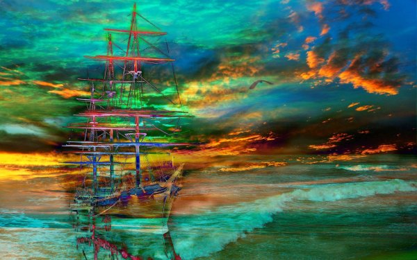 картина летучий голландец айвазовского