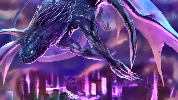 фиолетовые драконы