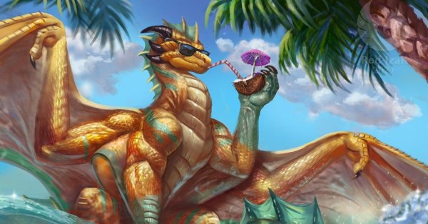 очень красивые арты драконов