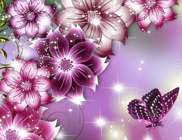 цветочные фоны