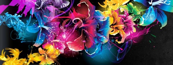 абстрактные цветы