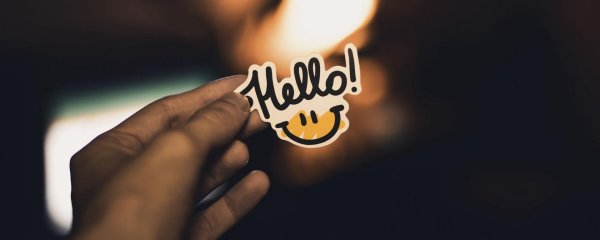 стикер привет