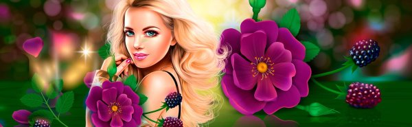 обложка с цветами