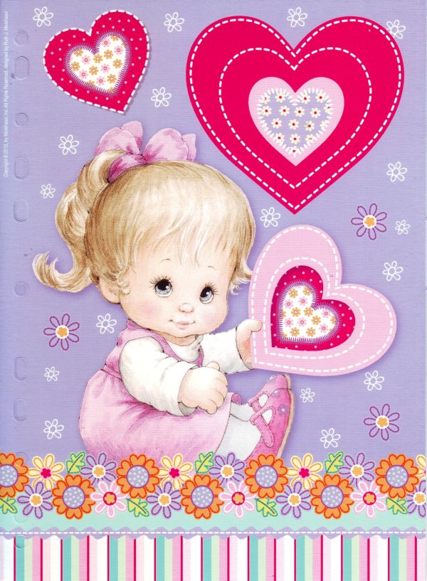 открытка девочка