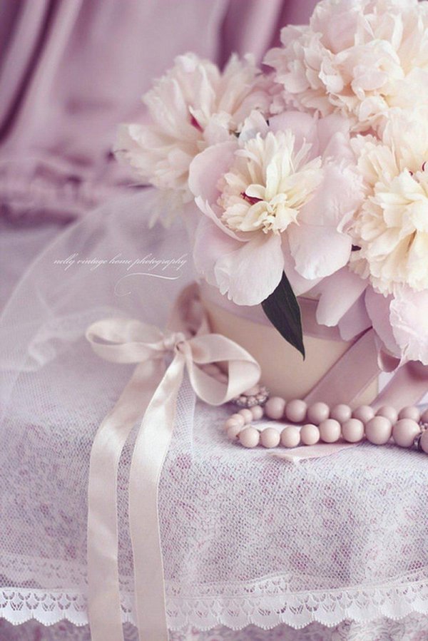 розовые пионы