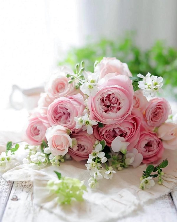 букет в пастельных тонах