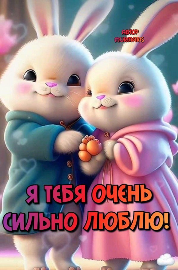 зайки обнимаются