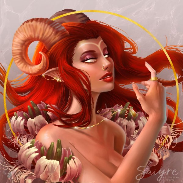 девушка овен