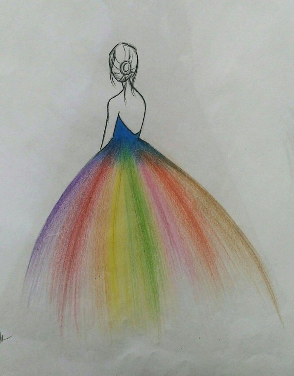 платье эскиз