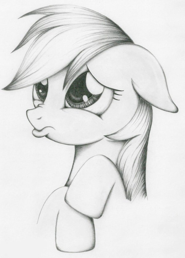 рисунок пони для срисовки