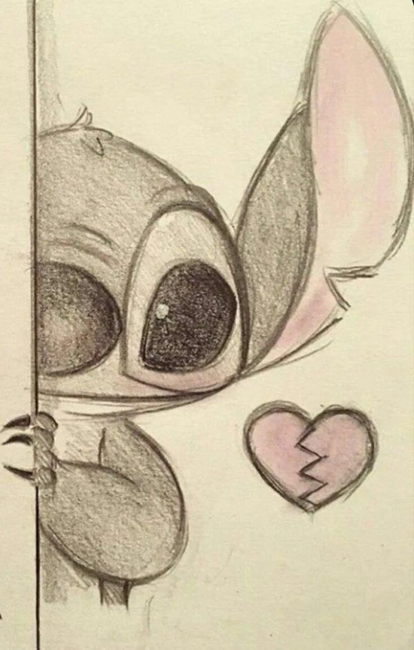 стич для срисовки карандашом