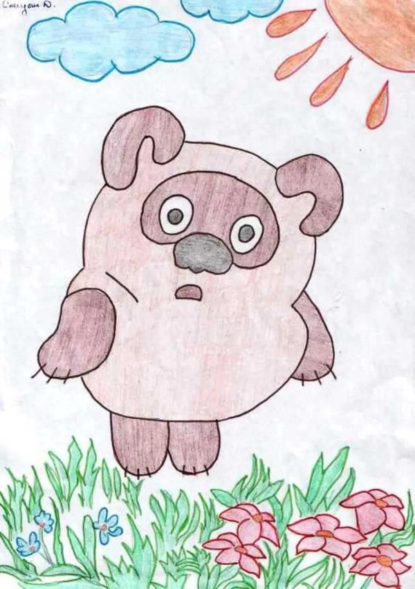 винни пух поэтапно