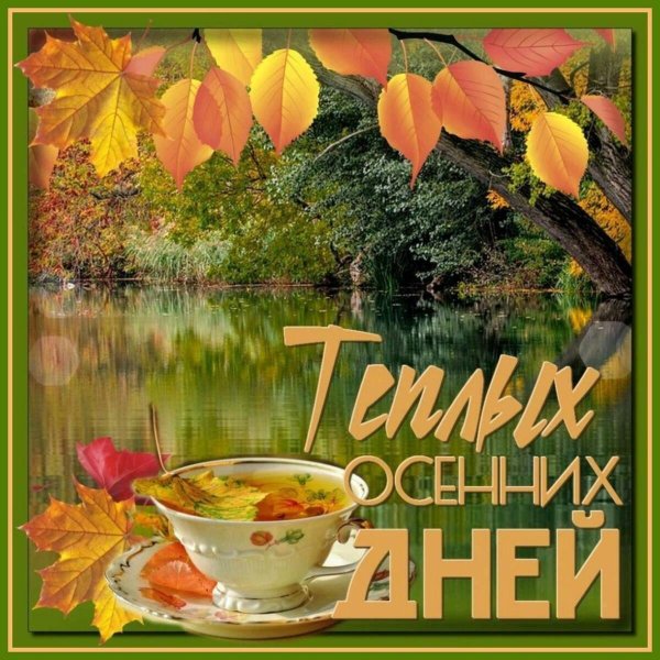 сдобрым осеннним утрос