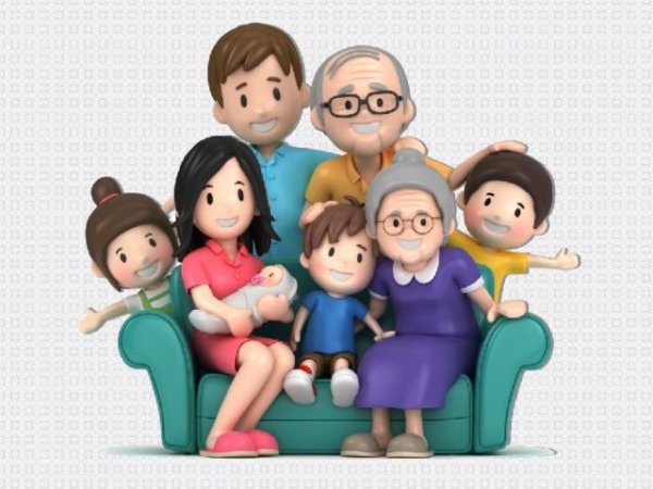 иллюстрации семья