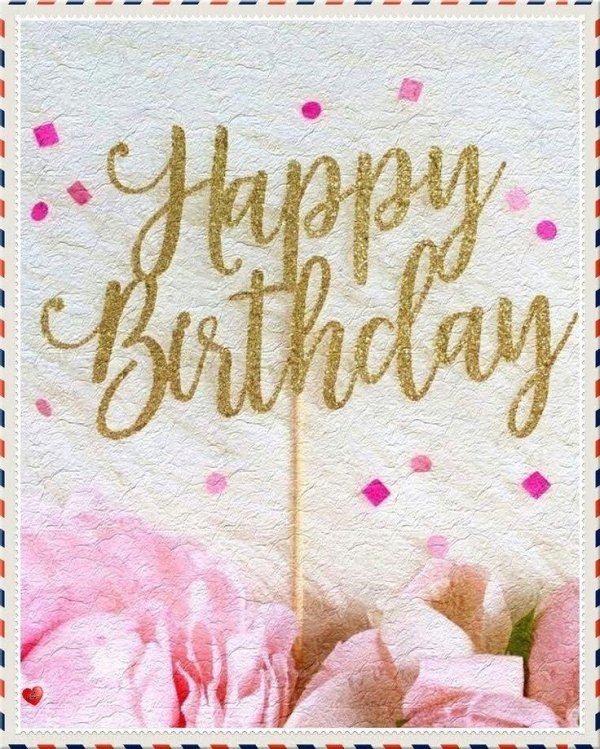 топпер happy birthday золото