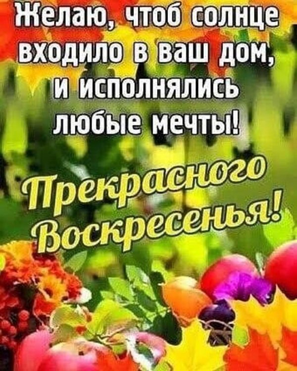солнечного воскресенья