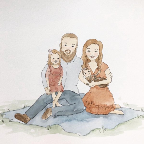 семейные иллюстрации