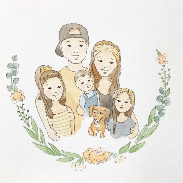 семейные иллюстрации