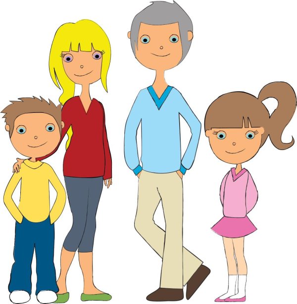 семья мультяшные