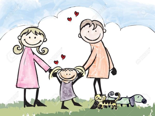 семейные отношения рисунки