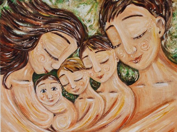 картины кэти берггрен материнство