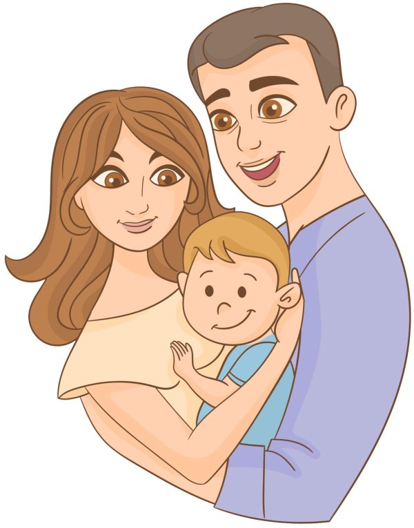 рисунок для мамы и папы