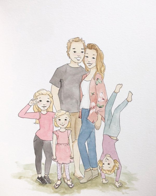 семейные иллюстрации