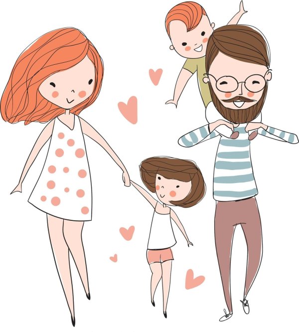 семейные рисунки для срисовки