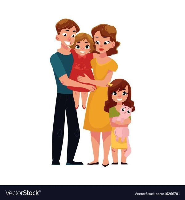 семья папа мама дочка