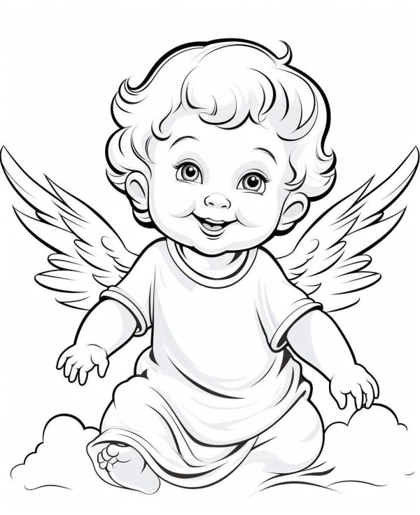 ангелок рисунок