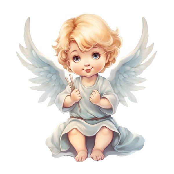 рисунок ангелочек